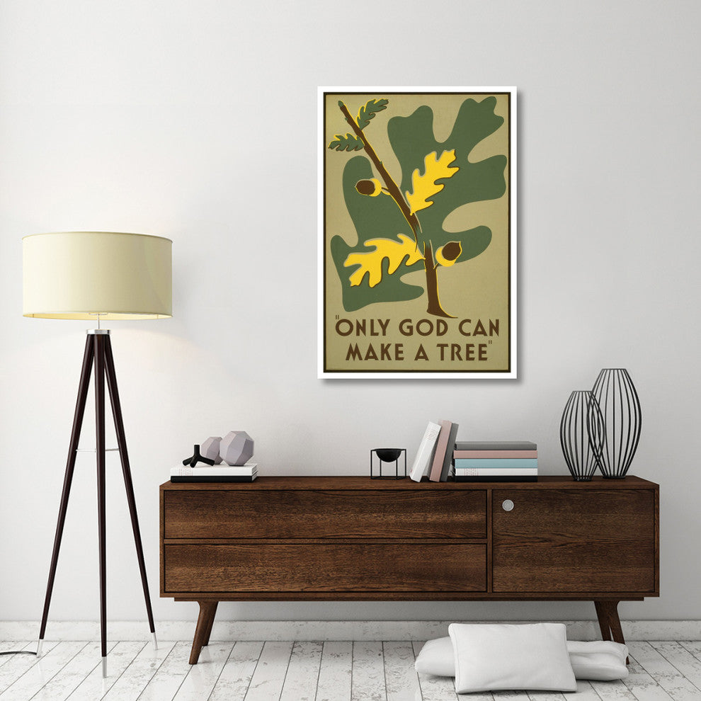 "Only God Can Make a Tree, 1938" Paper Print by Stanley Thomas Clough, 34"x50"