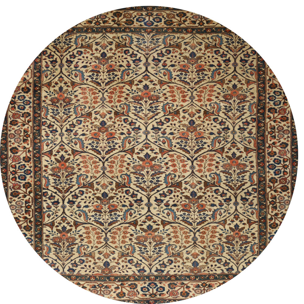 Ahgly Company Indoor Round Traditional Area Rugs, 4' Round