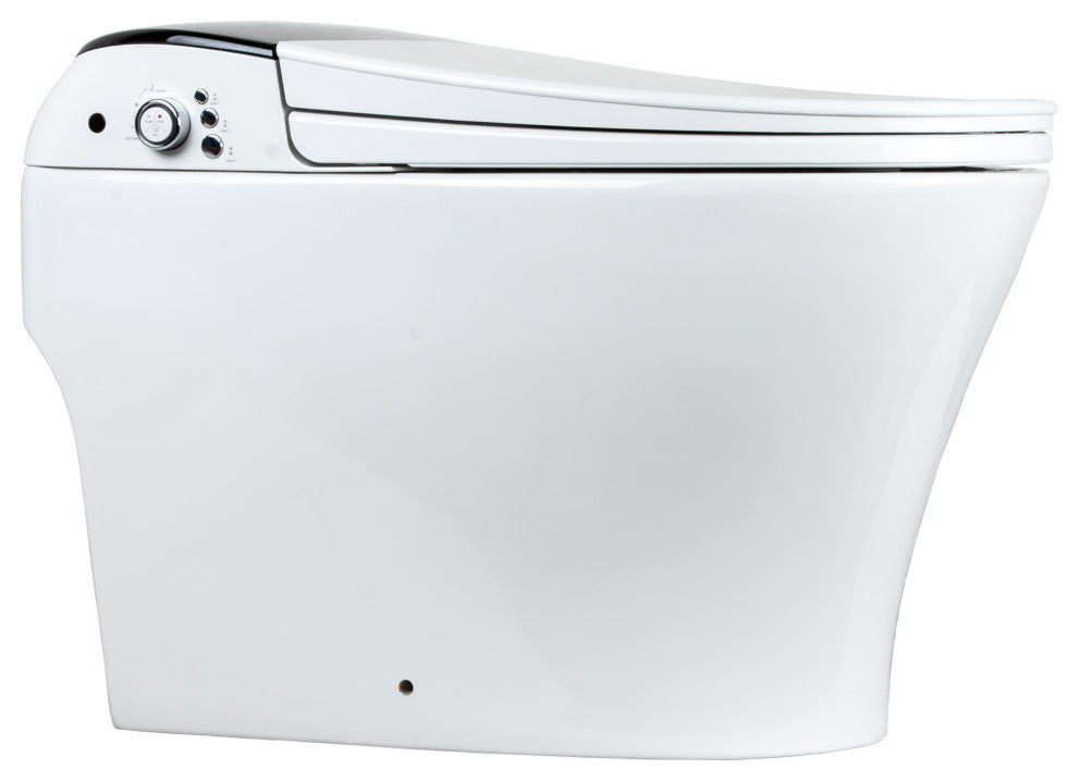 EUROTO Newest 2022 One-Piece Smart Toilet Bidet Dual Flush Foot Sensor