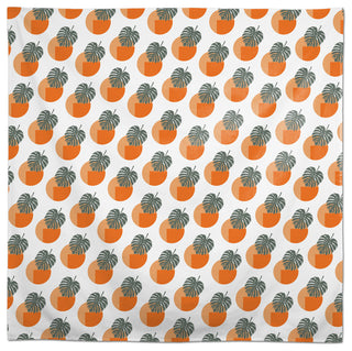 Sun and Palm Leafs 58x58 Tablecloth