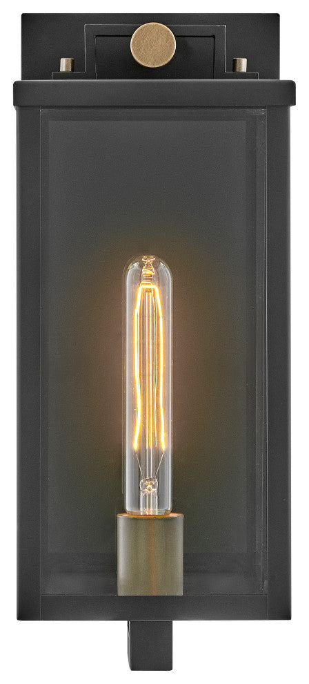 Hinkley Catalina Medium Wall Mount Lantern, Black