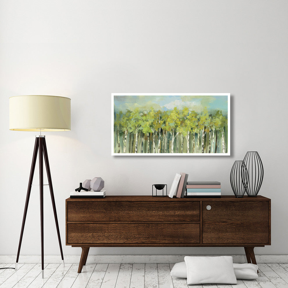 "April Tree Tops" Digital Paper Print by Silvia Vassileva, 50"x26"
