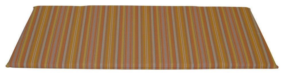 Double Rocker Seat Cushion, Orange Stripe