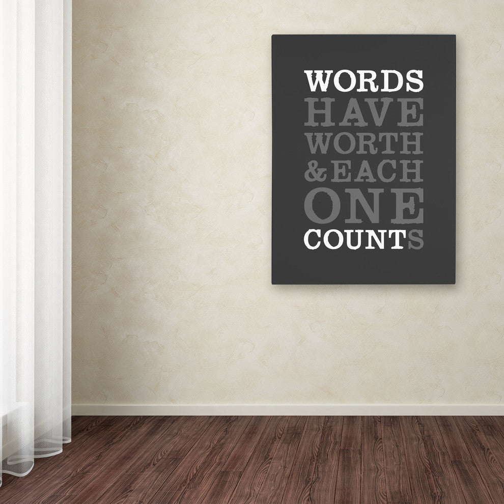'Words Worth' Canvas Art by Megan Romo