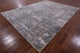 9' 0" X 12' 2" Abstract Wool and Silk Handmade Rug Q6173