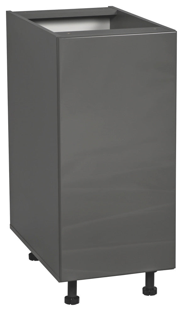 9 Base Cabinet High Single Door with Grey Gloss door