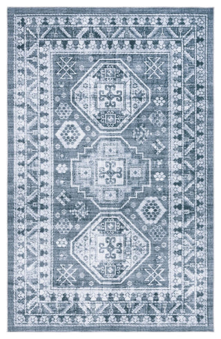 Safavieh Arizona Machine-Washable Collection ARZ108 Rug, Grey Green/Ivory, 8'x10'