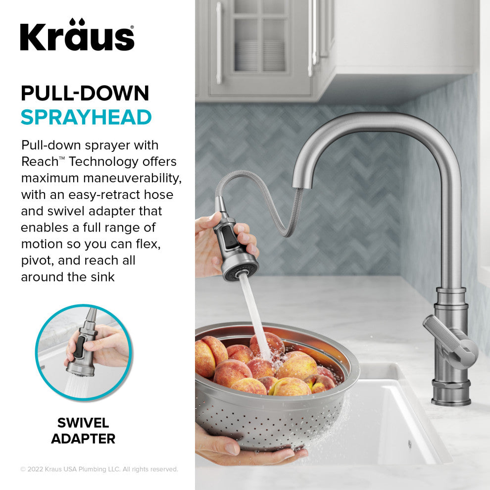 Sellette Pull-Down Kitchen Faucet, Spot Free Stainless Steel, Model Kpf-4101sfs
