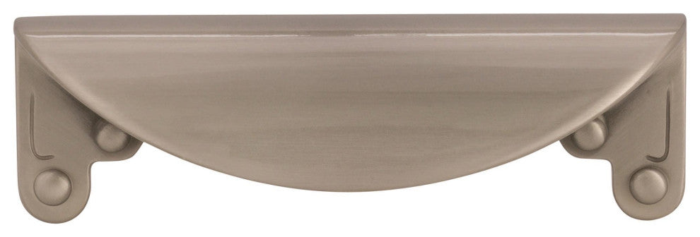 Amerock Inspirations 3" 76 mm Center-to-Center Cabinet Cup Pull, Satin Nickel