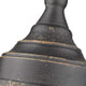 Keating 1-Light Pendant, Antique Black Iron