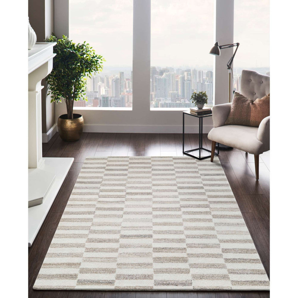 Dunes Steps Area Rug, Neutral, 8'x10'