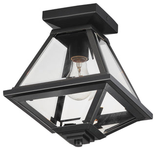 Maxim 30560 Prism 9"W Semi-Flush Lantern Ceiling Fixture - Black