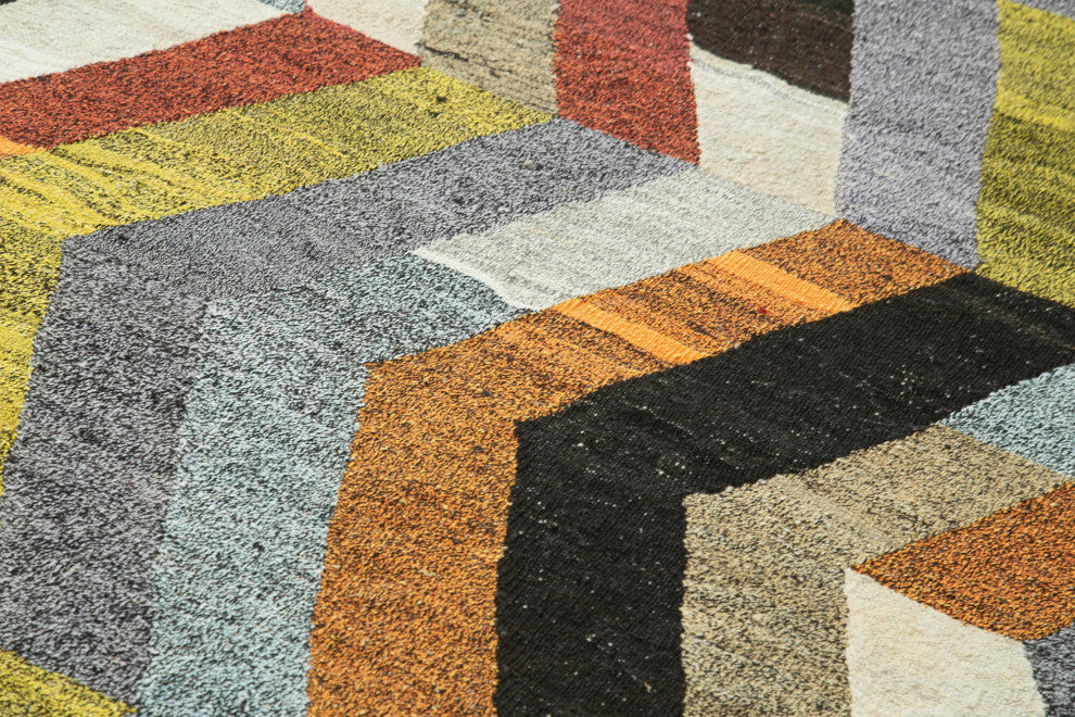 Rug N Carpet - Hand-knotted Turkish 5' 11'' x 8' 0'' Unique Wool Kilim Rug