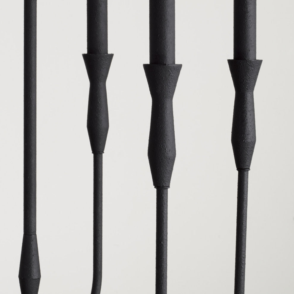 Capital Lighting 450361 Paloma 6 Light 20"W Candle Style - Textured Black