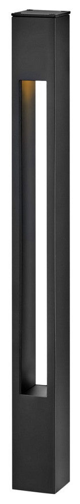 Hinkley Atlantis Square Small Bollard, Satin Black