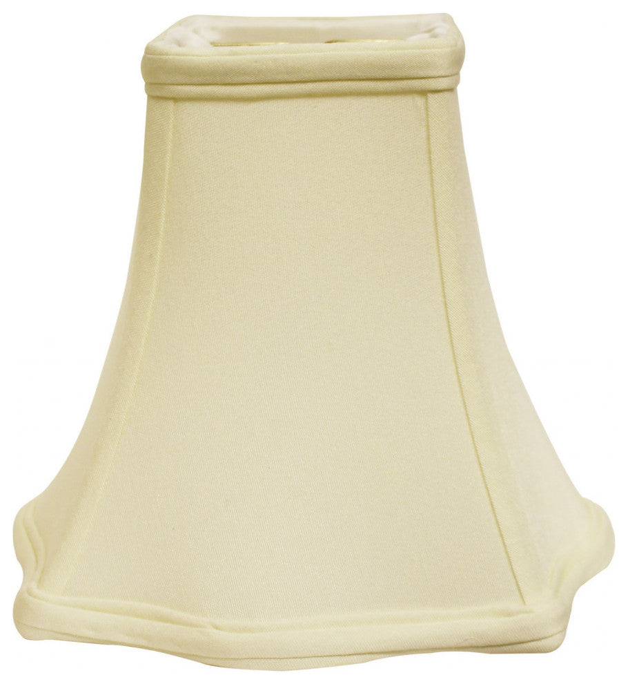 12" Ivory Premium Square No Slub Lampshade