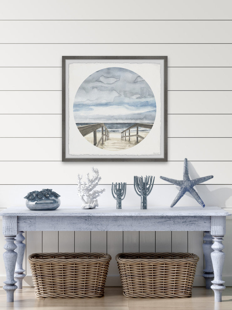 "Salty Breeze" Framed Painting Print, 18x18