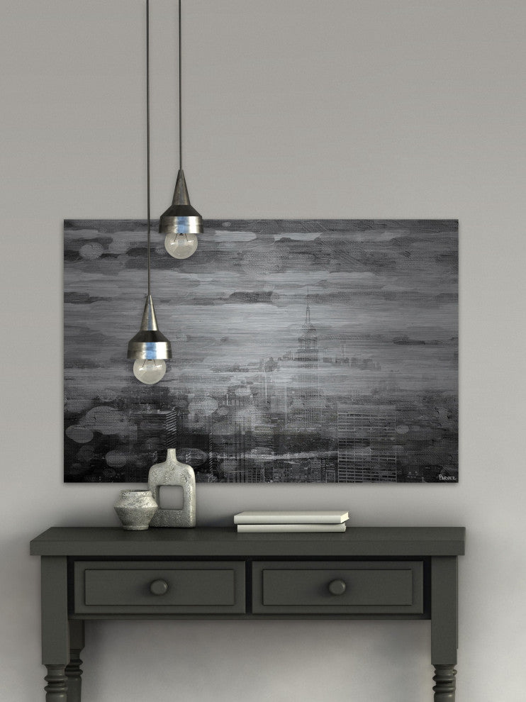 "City in a Dream" Print on Brushed Aluminum, 36"x24"