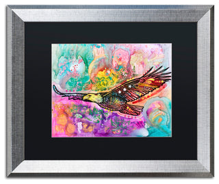 Dean Russo 'Eagle' Art, Silver Frame, Black Mat, 20x16