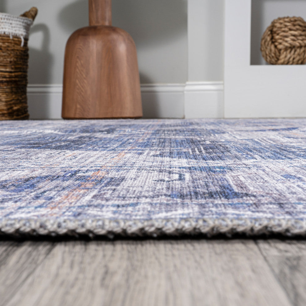 Alanya Ornate Medallion Machine-Washable Area Rug