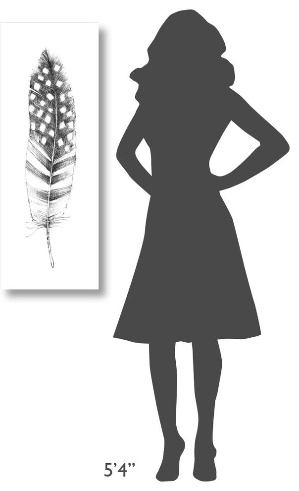 "Spirit Feather VIIIb" Digital Paper Print by Avery Tillmon, 14"x38"