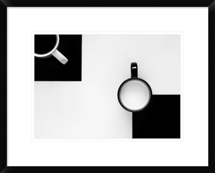 "Cups" Framed Digital Print by Jozef Kiss, 24"x19"