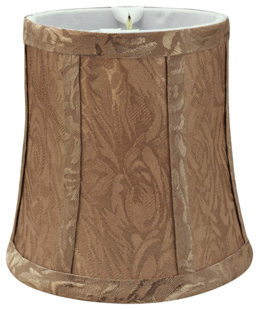 Aspen Creative 30366-2 Bell Clip-On Lamp Shade Brown 4" x 5" x 5"
