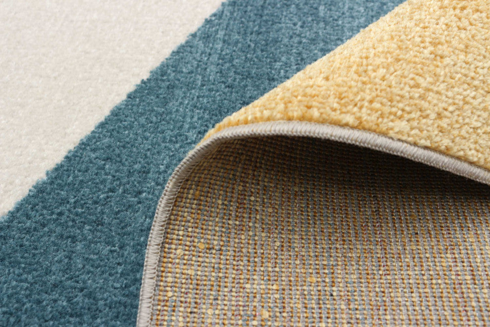 Aqua Gemma Area Rug, Multi Color, 6'x9'