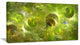 Golden Fractal Ornamental Glass, Abstract Canvas Art Print, 40x20