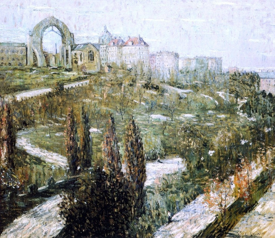 Ernest Lawson Morningside Heights, 20"x25" Wall Decal