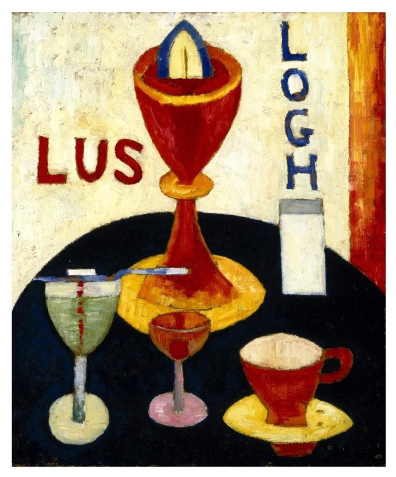 "Handsome Drinks, 1916" Digital Paper Print by Marsden Hartley, 27"x32"