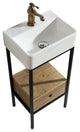 Cassidy Traditional Natural 16" Single Sink Vanity