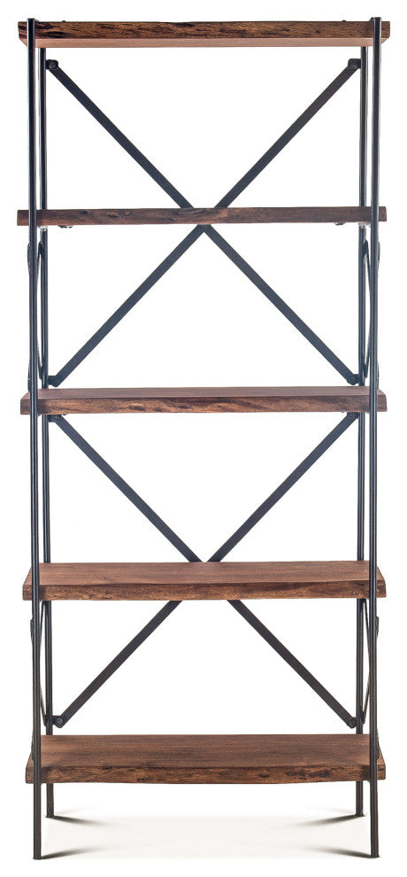 Blayne 78-Inch Tall Live Edge Bookshelf