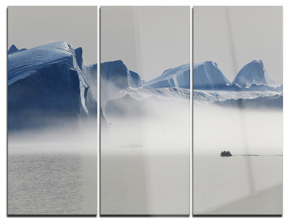 "Nature of Greenland" Photo Metal Wall Art, 3 Panels, 36"x28"
