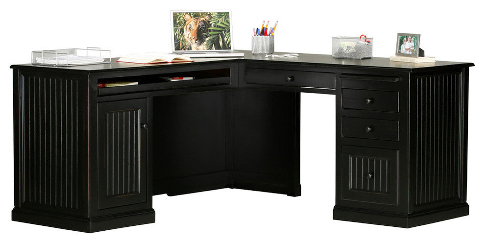Eagle Furniture, Coastal Computer Desk, White, With Return
