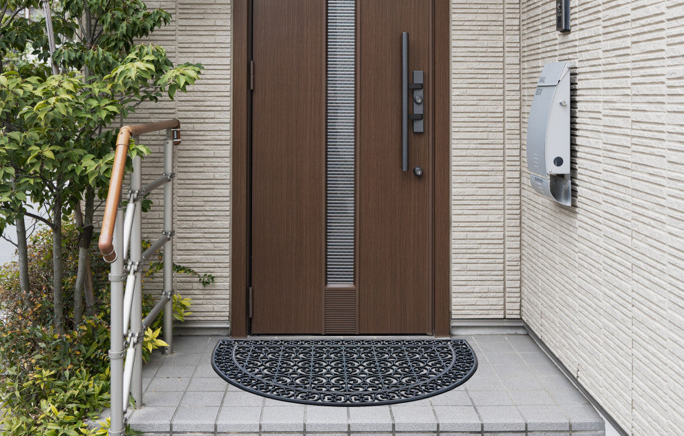 Rubber Grill Matching Doormat Set, Patio/Garage, Heavy Duty, 3-Piece Set