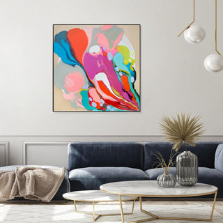 "A mending Hand" Framed Canvas by Giant Art 20"x20"