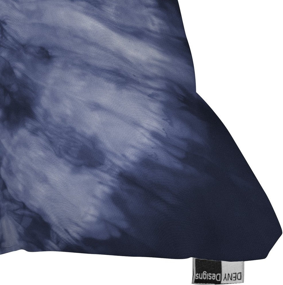 Amy Sia The Dye Navy Throw Pillow, 18"x18"