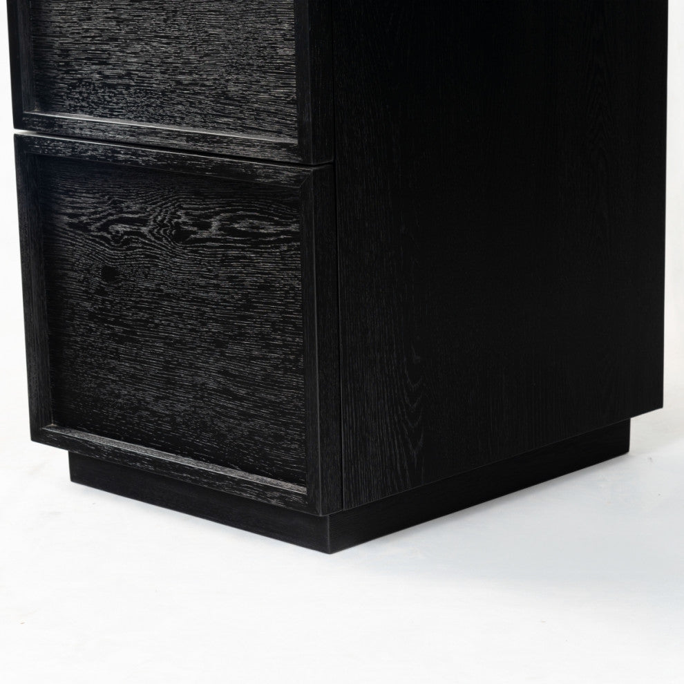 Safavieh Couture Zeus 7 Drawer Wood Desk, Black