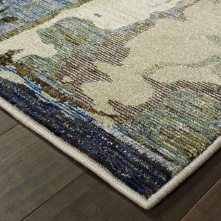 Oriental Weavers Evolution Blue/ Grey Abstract Indoor Area Rug 2'6"X12'