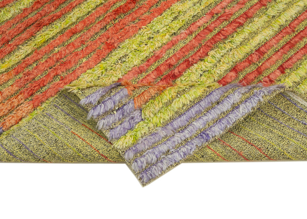 Rug N Carpet - Handwoven Turkish 4' 10'' x 6' 10'' Flatweave Wool Kilim Rug