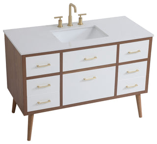 Home Living White 48" Bathroom Vanity