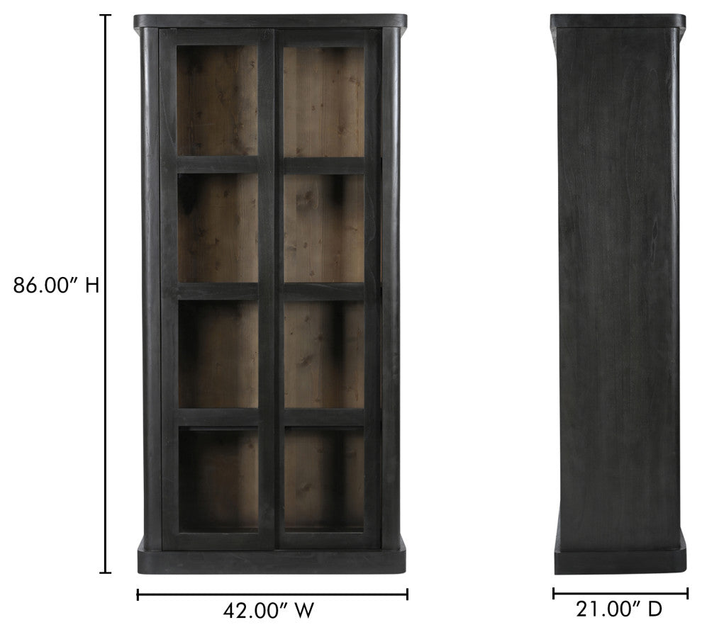 Mona Tall Cabinet Black