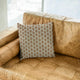 Plutus Brown Eyelashes Dot Luxury Throw Pillow, 20"x20"