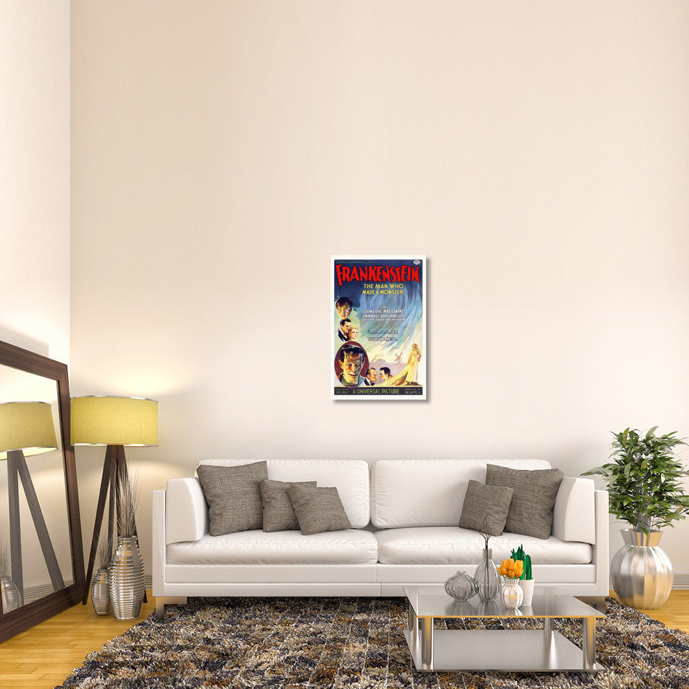 "Frankenstein" Stretched Canvas Giclee by Hollywood Photo Archive, 24x36"