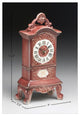 Ceramic Analog Quartz Tabletop Clock, Red