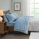 True North by Sleep Philosophy Knitted Micro Fleece Solid Sheet Set, Blue, King