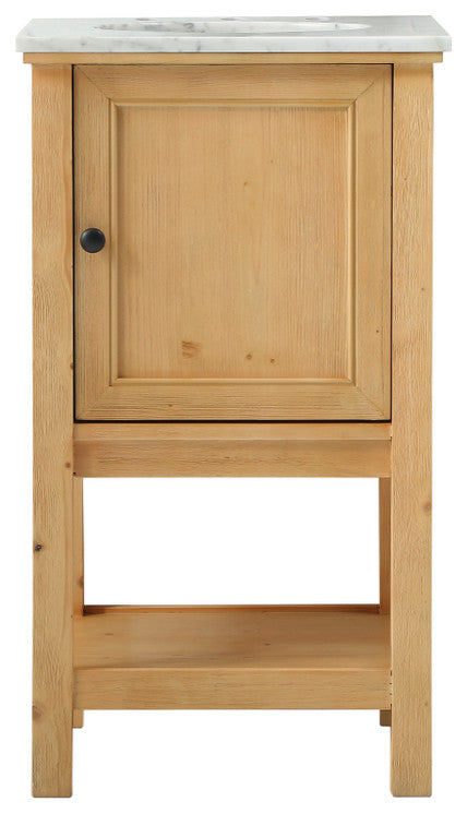 Matilda 19" Transitional Natural Wood-Light Bathroom Vanity
