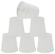 Aspen Creative 32718-X Hardback Empire Clip-On Lamp Shade White 3" x 4" x 4", Pack Set of 6