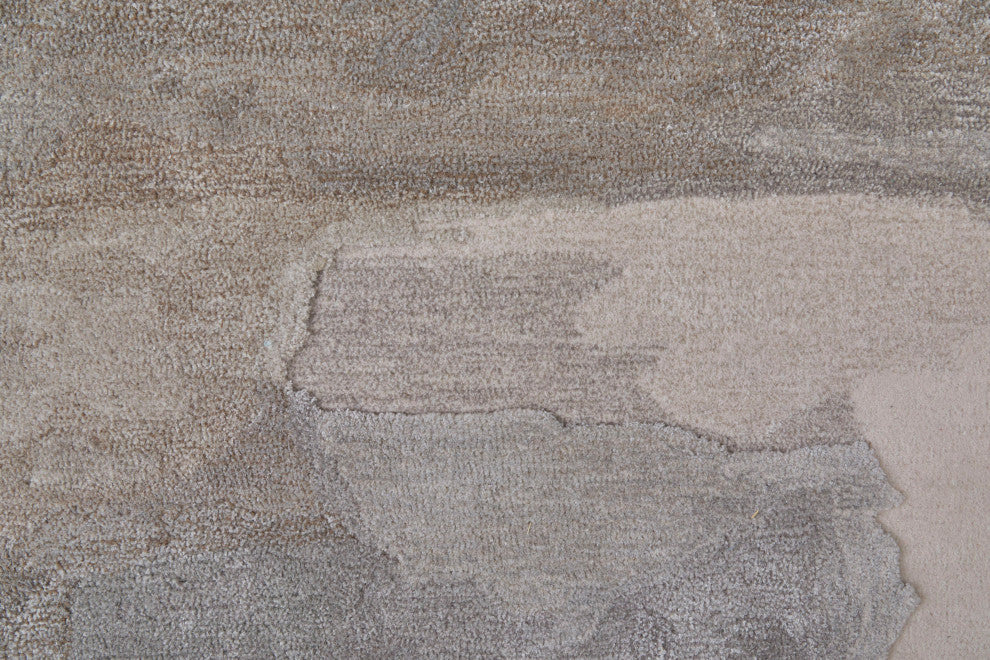 Ramiro R8921 Transitional/Industrial/Casual Rug, Gray/Ivory, 5'x8'